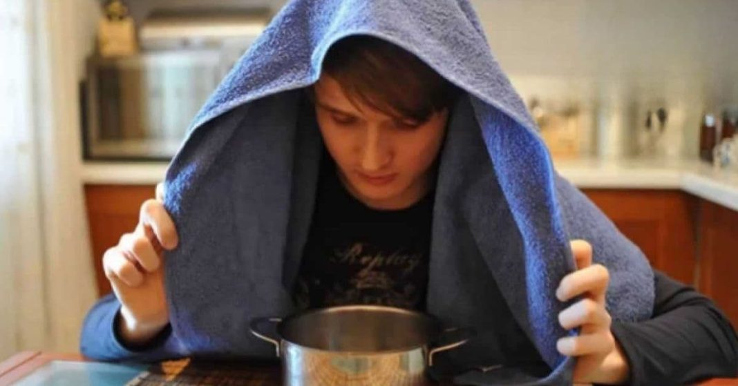 soda and garlic inhalation