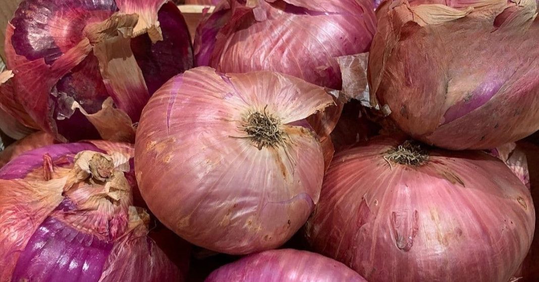 combination of honey and onions